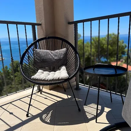 Apartament Sunny Z Oblednym Widokiem Na Morze Baška Voda Extérieur photo